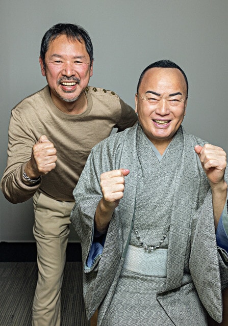 漫画家の猿渡哲也氏と歌手の細川たかし氏