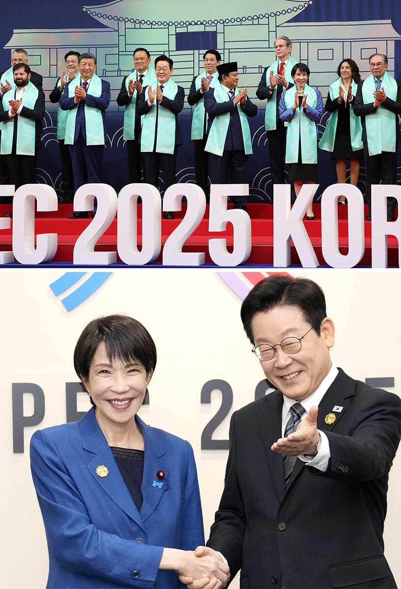 【10月30日 APEC（アジア太平洋経済協力会議）】日韓首脳会談慶州で開催されたAPEC（アジア太平洋経済協力会議）では、高市首相が各国首脳と親密にスキンシップを取る姿が話題に。同日の日韓首脳会談では、日米韓の連携の重要性を改めて確認した