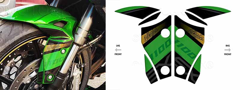 モトグラフィックスの Ninja1100SX（25/26）用ボディパッド4種がネクサスから発売！ 記事4