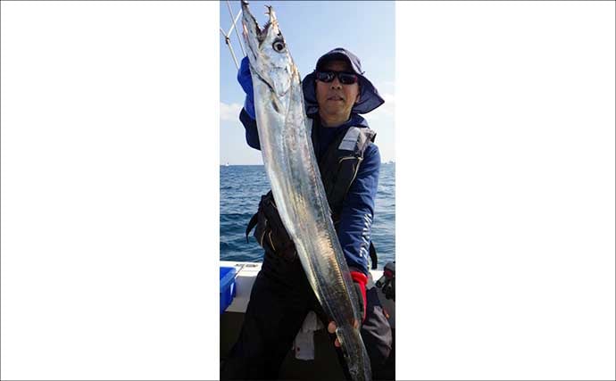 【沖釣り釣果速報】ドラゴン級降臨！大分沖のテンヤタチウオ便で指幅7本クラスを手中（大分・熊本）