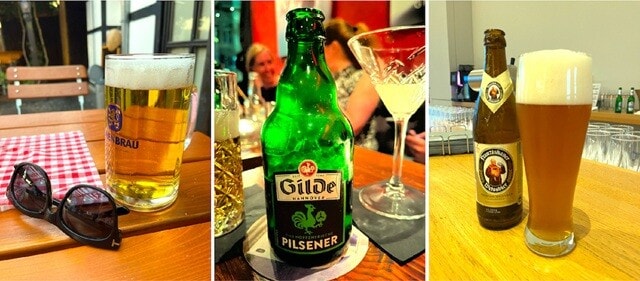 ハノーファーで飲んだビールの一部。今回は気持ち的になぜか、「うまい！」と感じることがあまりなかった。ビールのチョイスのせいなのか、はたまた、そろそろビール卒業な年齢にさしかかっている、ということなのか......