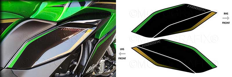 モトグラフィックスの Ninja1100SX（25/26）用「タンクプロテクター」などボディパッド4アイテムがネクサスから発売！ 記事2