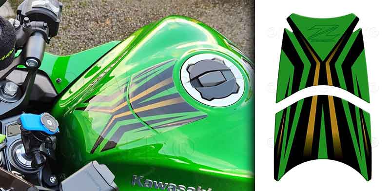 モトグラフィックスの Ninja1100SX（25/26）用「タンクプロテクター」などボディパッド4アイテムがネクサスから発売！ 記事4