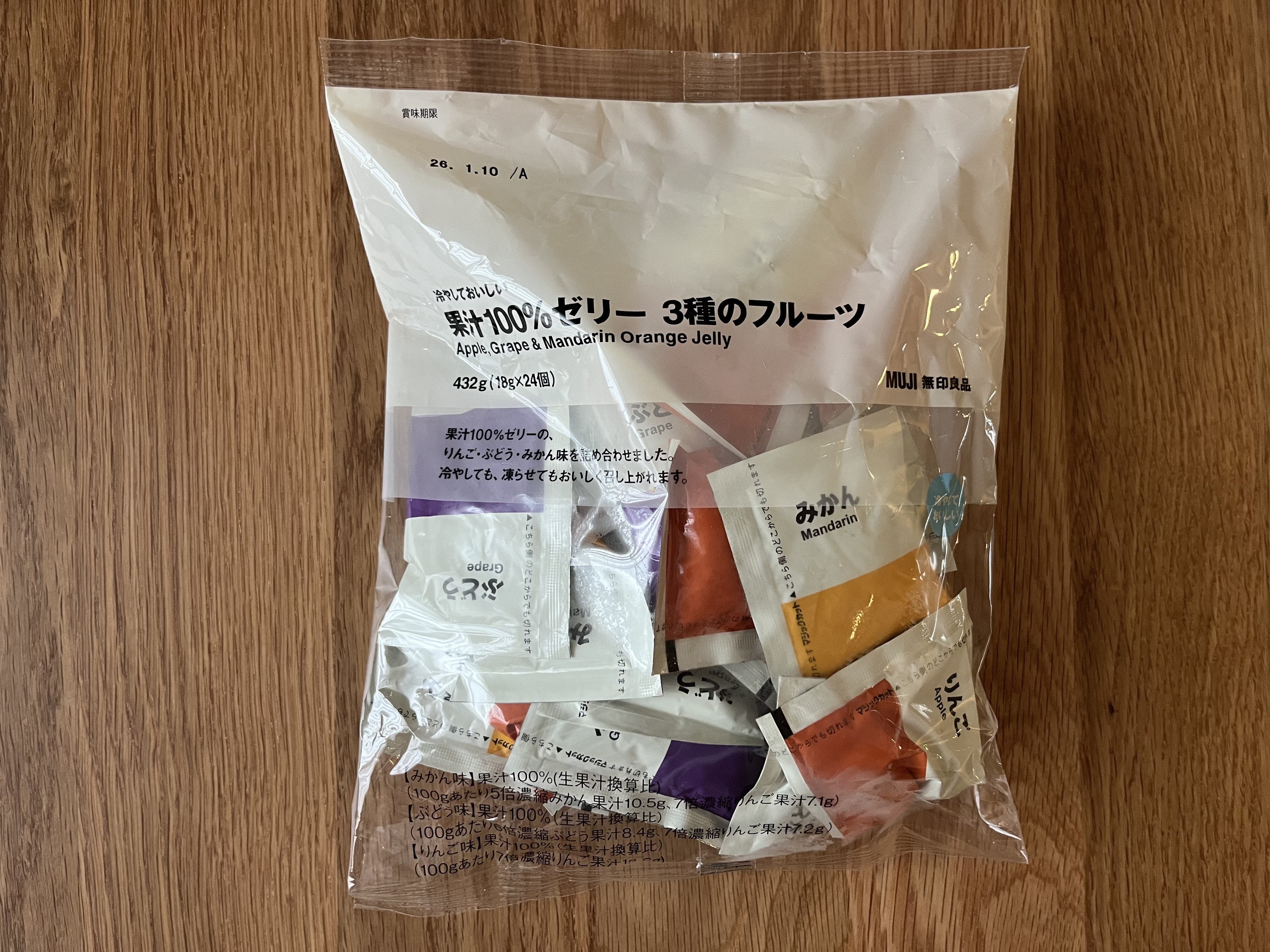 「爽やかでヘルシー!」【無印良品】栄養補給にもおすすめのゼリーを食べ比べてみた