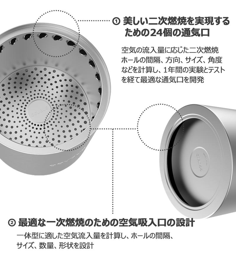 ガラス＆ステンレスリング2WAYで楽しむ新感覚二次燃焼ストーブ「YOUR