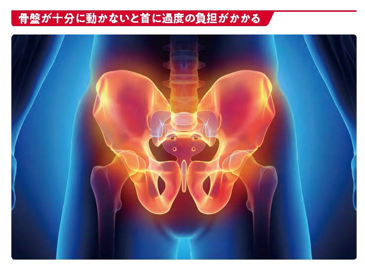 骨盤が十分に動かないと首に過度の負担がかかる【スポーツ障害予防の教科書】