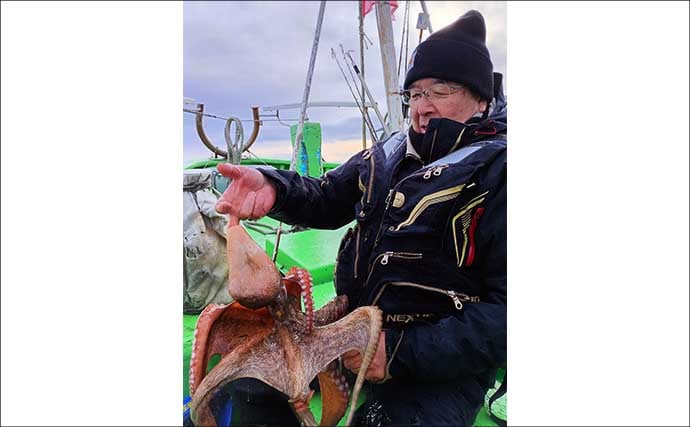 「3〜5kg級の大ダコ続出！」日立沖のマダコ釣りは速潮対応のシンプル仕掛けが鍵【茨城】