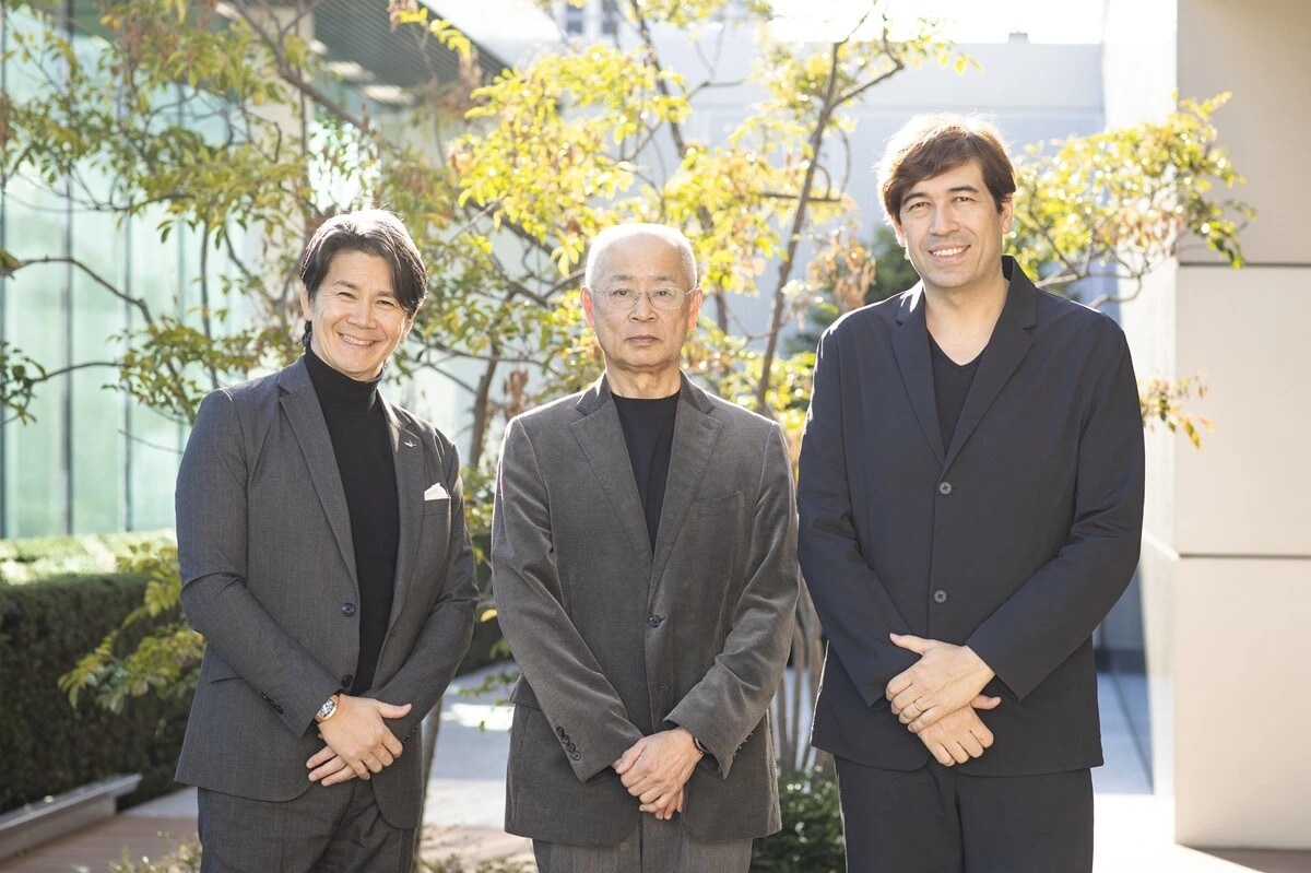 今年からFODでF1中継を担当する中野氏(左)とサッシャ氏(右)。中央の浅木氏を含めた3人の話題の中心はホンダの動向。「日本GPで明るい光を見せてほしい」と口をそろえる