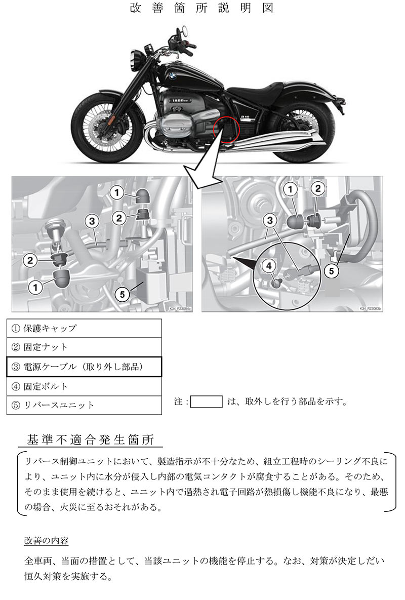 【リコール】BMW R18 Classic ほか5車種 計1,737台 記事2