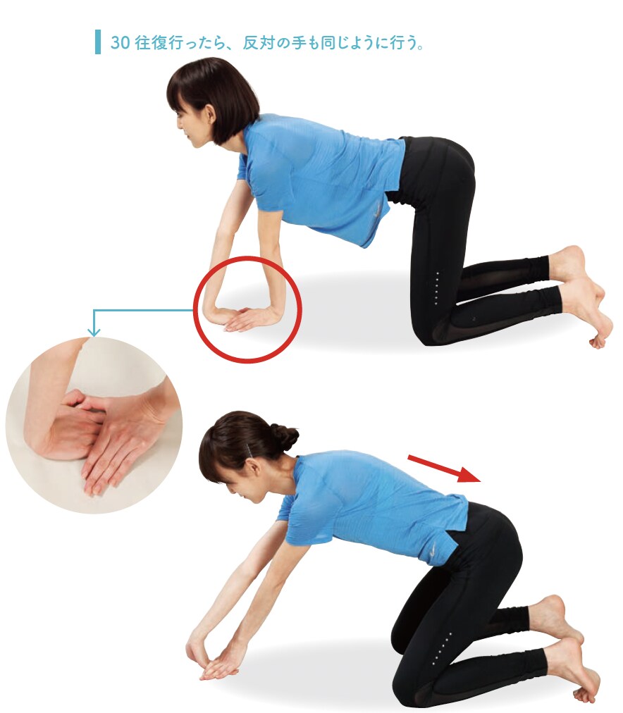 手首反らし・指反らし ストレッチ体操のやり方 手順3【背骨コンディショニング】