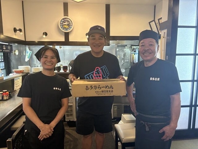 店主の斉藤裕さんいわく「本場・福島県の喜多方から送られてくる麺で提供しています!」とのこと