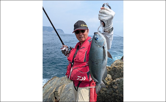 人気沖磯でフカセ・エギング・ロックゲームの欲張り釣行【大分】本命3魚種と対面成功