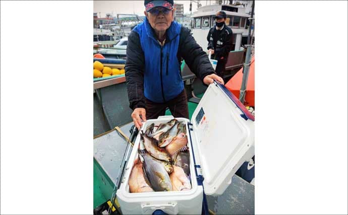 良型チカメキントキでクーラー満タン！沖五目釣りが好調キープ【船釣り最新情報・福岡】