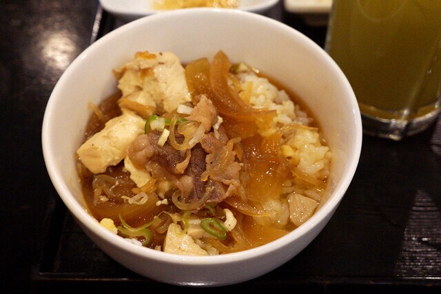 牛肉豆腐＆玉子かけごはん