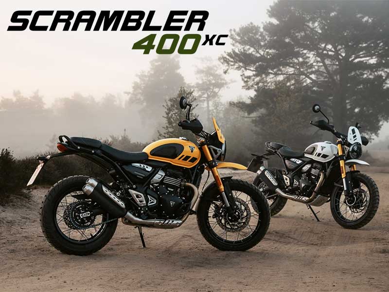 【トライアンフ】オールロードアドベンチャーに進化!「新型SCRAMBLER 400 XC」を発表 メイン