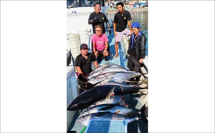 「今季最大61.3kg級も浮上!」相模湾のキハダ&カツオ釣りで特大キハダマグロ好捕【神奈川】
