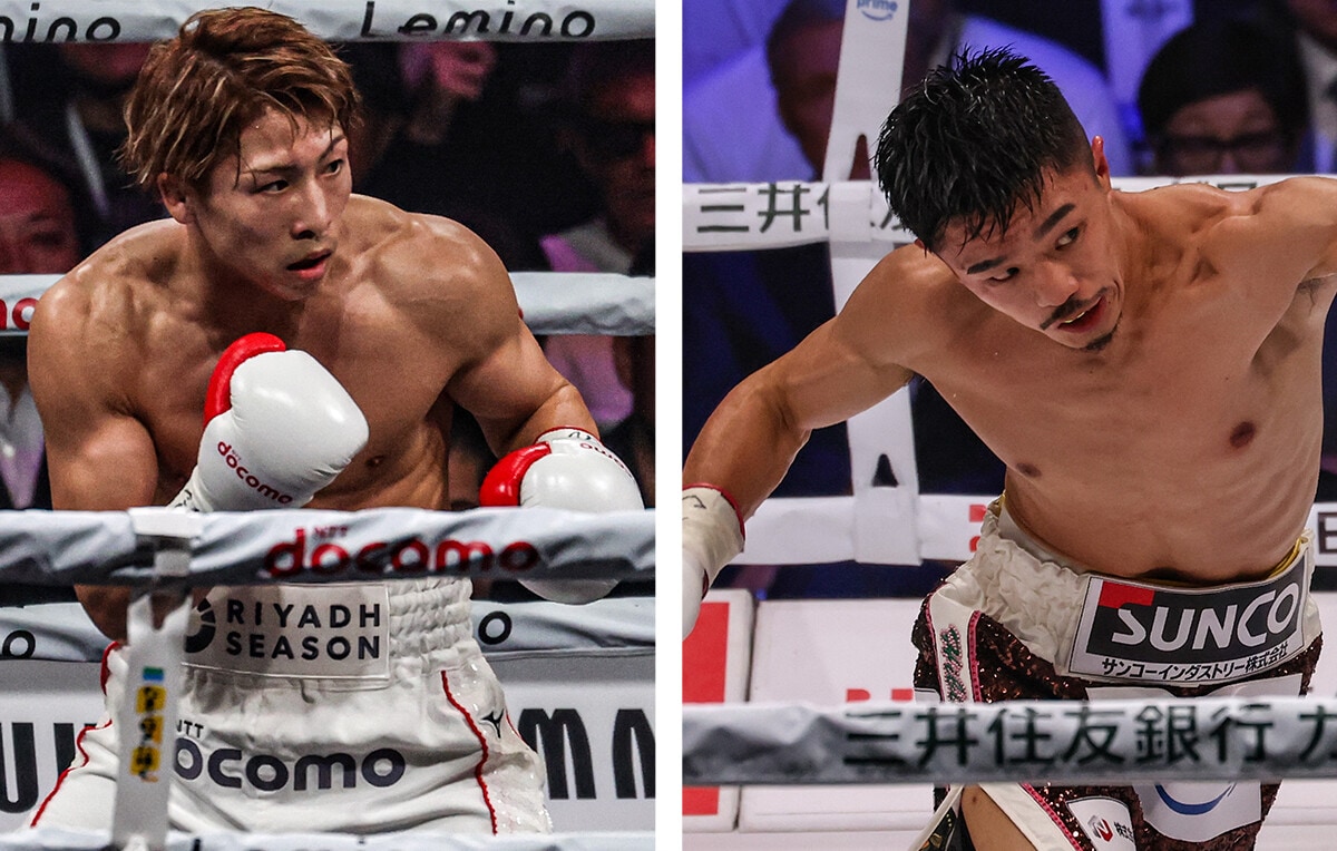 井上尚弥と中谷潤人。世紀の直接対決を控えた両雄が12月27日、サウジのリングに立つ！