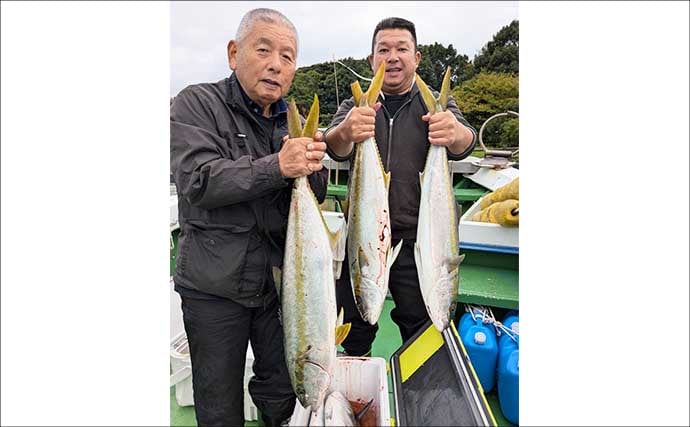 【沖釣り釣果速報】玄界灘の落とし込み釣りでヒラマサ110cm浮上！船中で青物50尾超えも（福岡）