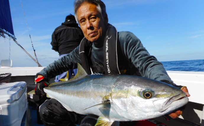 【沖釣り釣果速報】玄界灘の落とし込み釣りでヒラマサ110cm浮上！船中で青物50尾超えも（福岡）