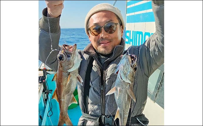 ライト深場釣りでクロムツ連発＆キンメダブルヒット！【相模湾】逆テーパー仕掛けが活躍