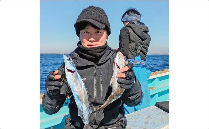 ライト深場釣りでクロムツ連発＆キンメダブルヒット！【相模湾】逆テーパー仕掛けが活躍