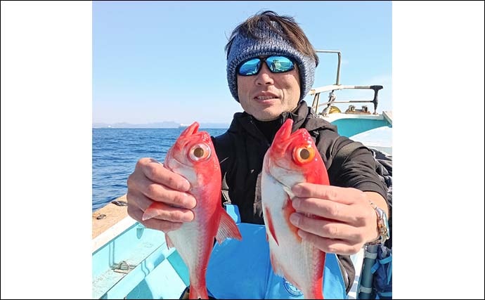 ライト深場釣りでクロムツ連発＆キンメダブルヒット！【相模湾】逆テーパー仕掛けが活躍