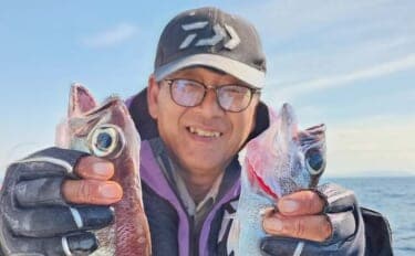 ライト深場釣りでクロムツ連発＆キンメダブルヒット！【相模湾】逆テーパー仕掛けが活躍