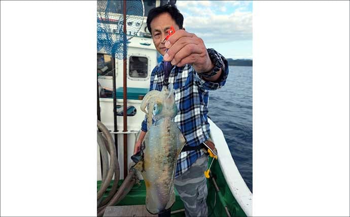 【沖のルアー釣果速報】ティップランでアオリイカ船中23匹！サオ頭は7匹をマーク（三重）