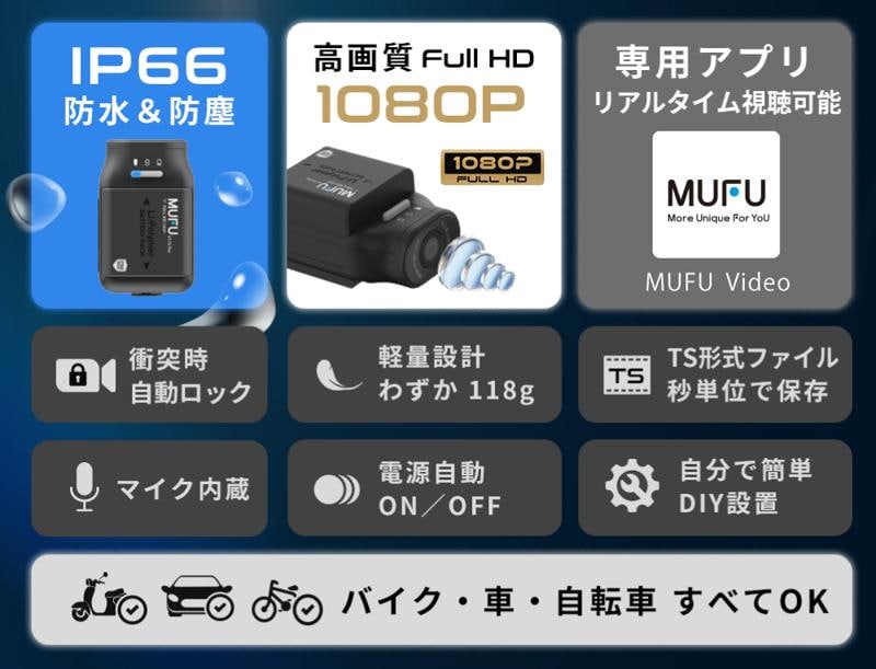 Makuake開始5秒で目標達成!MAXWIN×MUFUの車バイク両用ドラレコが2週間で総額8,377,508円サポーター853人を記録!