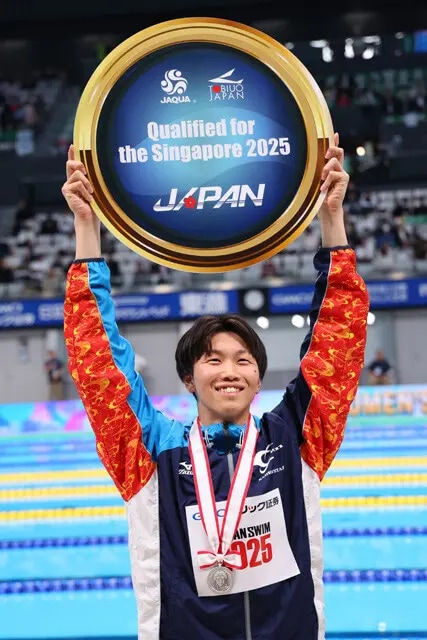 日本選手権で2位となり、世界水泳への切符を獲得。なじみの市民プールでは「握手や写真撮影を求められる機会が増えた」とも