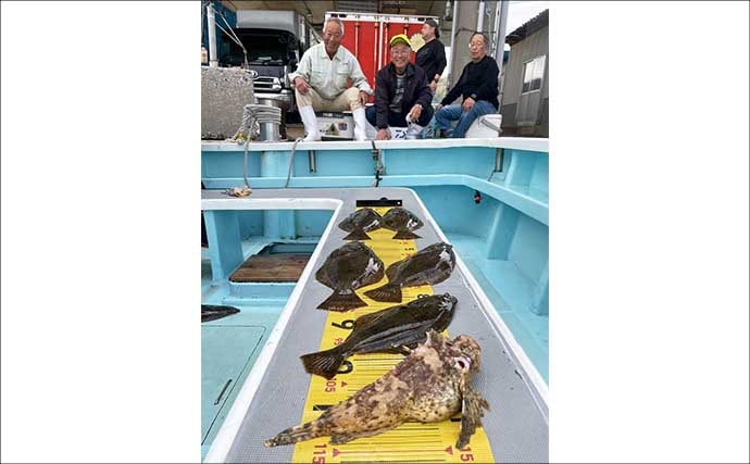 【沖釣り釣果速報】伊良湖沖でビッグヒガンフグ＆カワハギ好調！良型揃って冬の旬満喫（愛知）