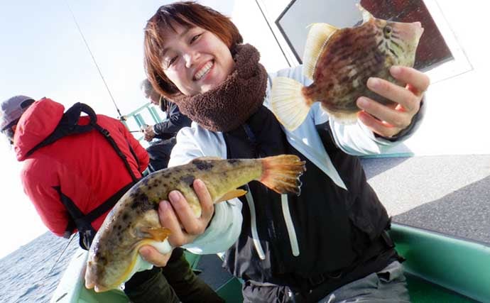 【沖釣り釣果速報】伊良湖沖でビッグヒガンフグ＆カワハギ好調！良型揃って冬の旬満喫（愛知）