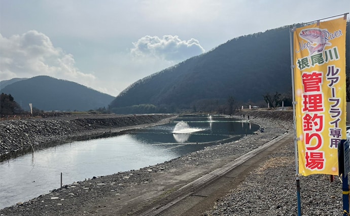 電車での管理釣り場釣行は小旅行気分？　フライフィッシングでニジマス25匹好捕