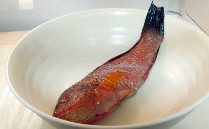 ゲスト魚で作る「自然食」レシピ：ベラのちょい干し　薄塩がポイント