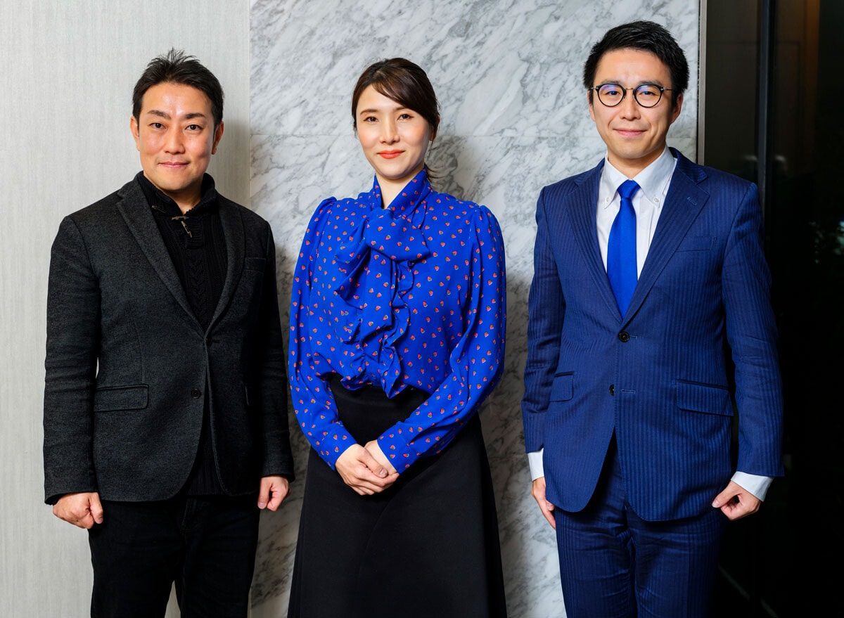 左から中谷一馬氏（神奈川7区）、石川香織氏（北海道11区）、宗野創氏（神奈川18区）