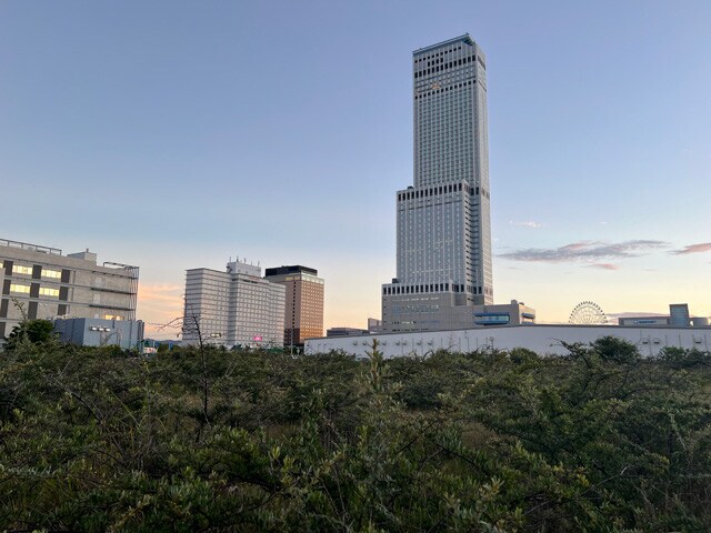 関西国際空港の対岸を埋め立てて造られたりんくうタウンは高層ビルが林立する予定だったが、かなわず......