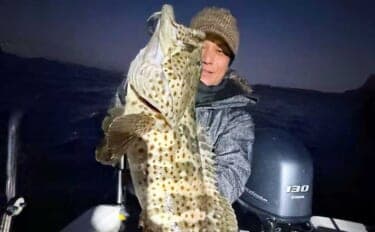 【沖のルアー釣果速報】チヌジギで珍ゲスト50cm超チャイロマルハタ登場!本命チヌも5匹手中(愛知)