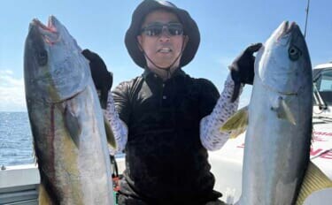 【沖釣り釣果速報】玄界灘の落とし込み釣りで1m級ヒラマサ続出!(福岡)