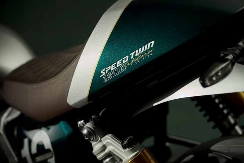 【トライアンフ】世界800台の限定モデル「Speed Twin 1200 Cafe Racer Edition」を発表 記事11