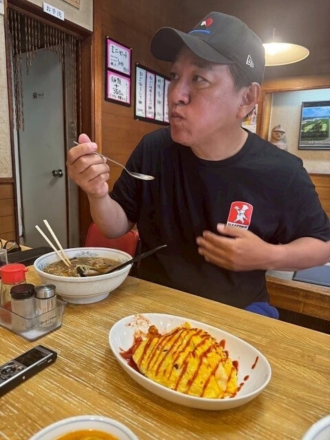 昔ながらのオムライスも堪能