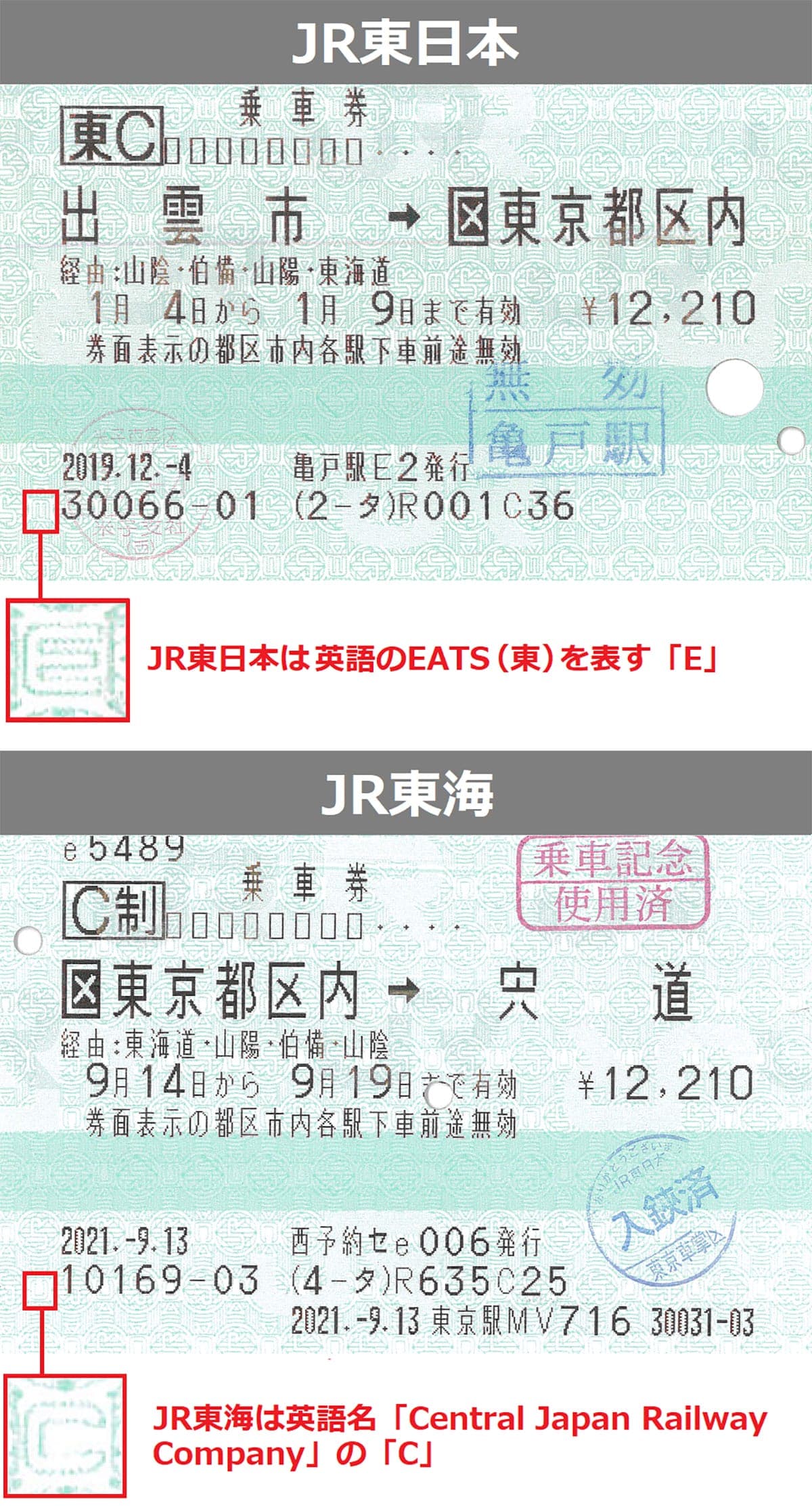 JRきっぷ(マルス券)の地紋はJR各社で違うの知ってた?の画像1