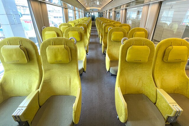 平日午後のラビューは貸切状態  