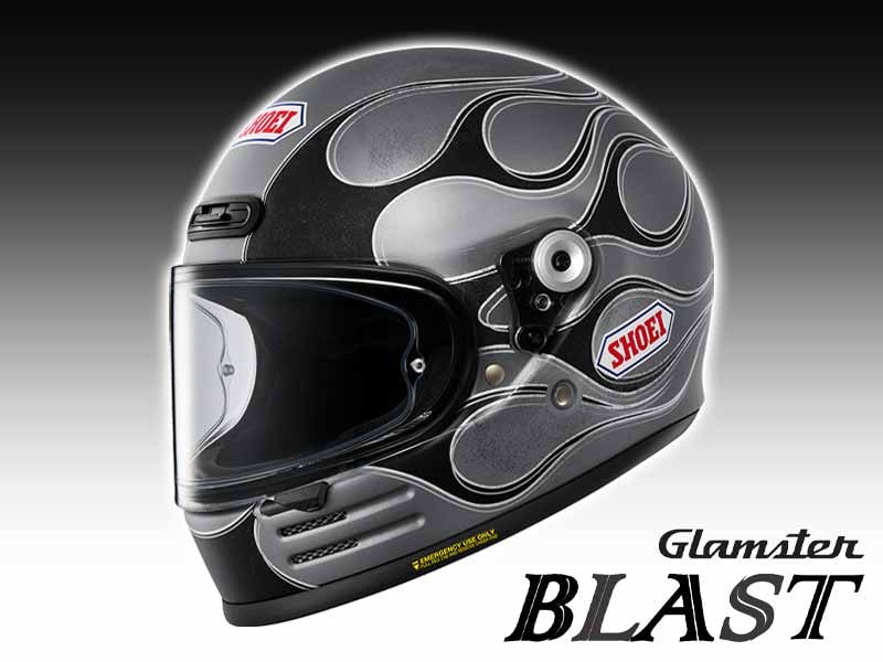 ショウエイのネオクラシックフルフェイス「Glamster BLAST」にマットな新色が4⽉発売! メイン