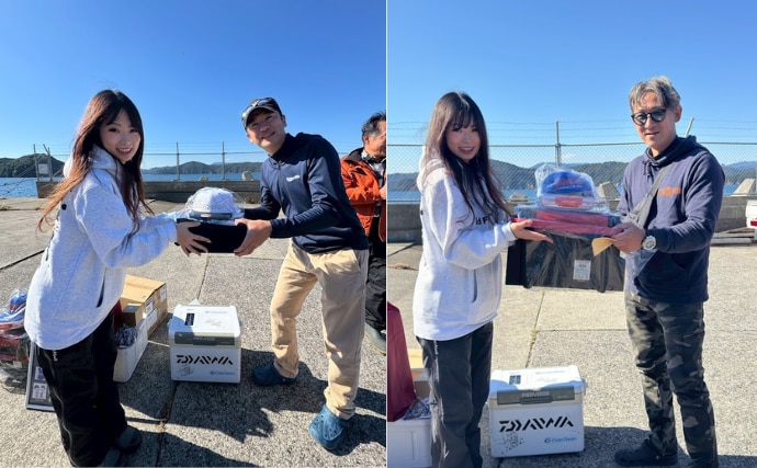 「ティップランエギングなつきちカップ」が開催　参加費一部はアオリイカ産卵床設置のために寄付