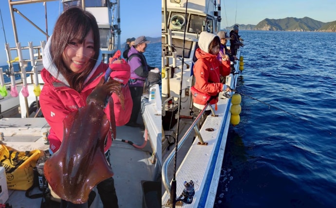 「ティップランエギングなつきちカップ」が開催　参加費一部はアオリイカ産卵床設置のために寄付