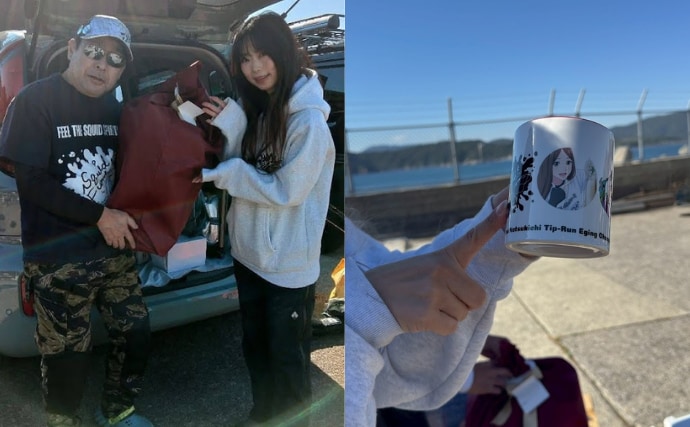 「ティップランエギングなつきちカップ」が開催　参加費一部はアオリイカ産卵床設置のために寄付