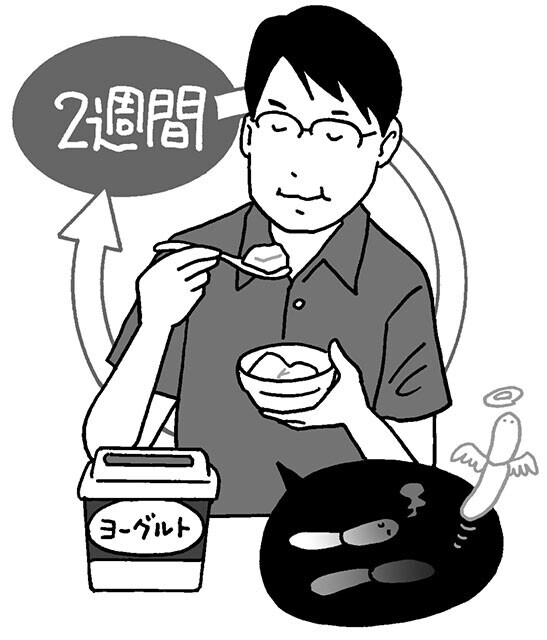 外から取り入れる乳酸菌の寿命は長くて２週間。そのため、継続して取る必要がある