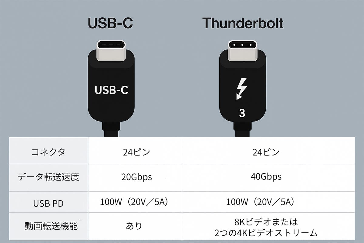 ThunderboltとUSB-C、見た目は同じでも中身は全くの別物1