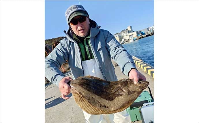 【沖釣り釣果速報】寒ビラメシーズン本格化！泳がせ釣りで座布団サイズ登場（三重）