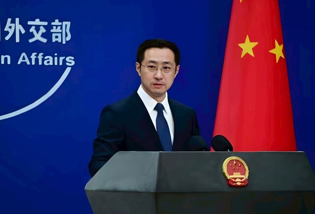 日本への強硬姿勢を貫く中国外交部の林剣報道官。中国人の日本への資産逃避は、これまで以上にやりにくいものになってきている